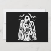 Invitation Halloween Ghost Chats Lover automne Éffrayante sai (Devant)