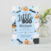 Invitation Halloween Ghost Little Boo 2e fête d'anniversaire (Debout devant)