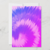 Invitation Halloween Ghost Neon Party Tie Dye Main tirée (Dos)