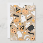 Invitation Halloween Ghost Pumpkin 2nd Birthday Party (Dos)