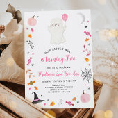 Invitation Halloween Ghost rose 2e anniversaire