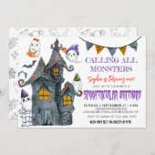 Invitation Halloween Ghost Spooktacular Anniversaire (Devant / Derrière)