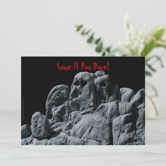 Invitation Halloween Ghosts Rocks (Debout devant)