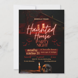 Invitation Halloween Ghosts Spooktacular Anniversaire