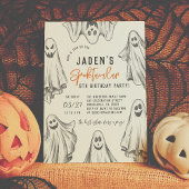 Invitation Halloween Ghosts Spooktacular Anniversaire