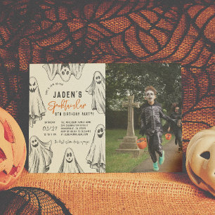 Invitation Halloween Ghosts Spooktacular Anniversaire Photo
