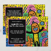 Invitation Halloween Ghoul Doodle Extravaganza (Devant / Derrière)