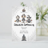 Invitation Halloween Ghoulish Gathering (Debout devant)
