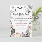 Invitation Halloween Ghouls Nuit Sortie Fête Dames Nuit (Debout devant)