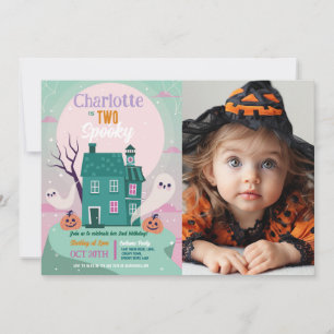 Invitation Halloween Girls 2nd Ghosts House Party Haunted