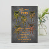 Invitation Halloween Goblins effrayant (Debout devant)