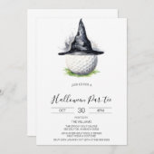 Invitation Halloween Golf Invitation, Halloween Par-tee (Devant / Derrière)