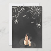 Invitation Halloween gothique adulte vintage fête d'anniversa (Dos)