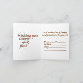 Invitation Halloween gothique américain Maison hantée (Intérieur)