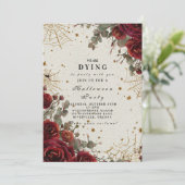 Invitation Halloween gothique céleste vintage (Debout devant)