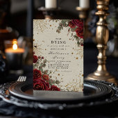 Invitation Halloween gothique céleste vintage