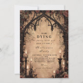 Invitation Halloween gothique d'Arche sombre (Devant)