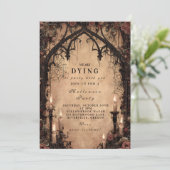 Invitation Halloween gothique d'Arche sombre (Debout devant)