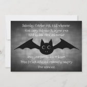 Invitation Halloween Gothique drôle de fête de la potluck fam (Dos)