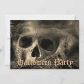 Invitation Halloween gothique effrayant (Devant)