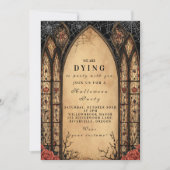 Invitation Halloween gothique éffrayant (Devant)