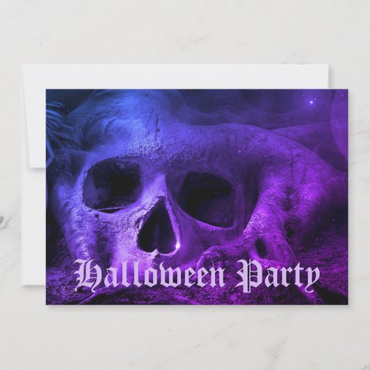 Invitation Halloween gothique effrayant (Devant)