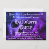 Invitation Halloween gothique effrayant (Dos)