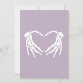 Invitation Halloween gothique Un Peu Dû Boo Baby shower (Dos)