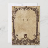 Invitation Halloween gothique victorien vintage (Dos)