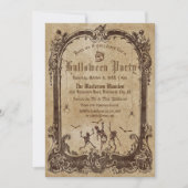 Invitation Halloween gothique victorien vintage (Devant)
