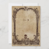Invitation Halloween gothique victorien vintage (Dos)