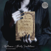 Invitation Halloween gothique victorien vintage