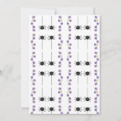 Invitation Halloween Gradient Ghost Crâne Garland Baby shower (Dos)