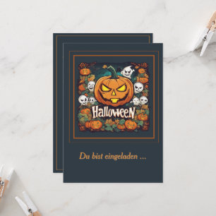 Invitation Halloween : Grande citrouille