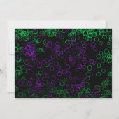 Invitation Halloween Green & Purple GLOW BOWL Anniversaire (Dos)