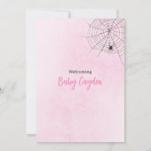 Invitation Halloween Gril Baby shower Baby est en train de br (Dos)