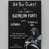 Invitation Halloween Grim Reaper Bachelor Party