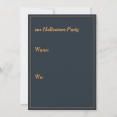 Invitation Halloween : grosse citrouille (Dos)