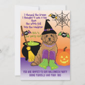 Invitation Halloween Habille et apporte ton chien (Devant)
