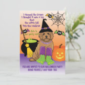 Invitation Halloween Habille et apporte ton chien (Debout devant)