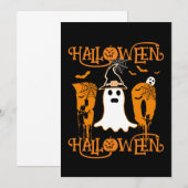 Invitation HALLOWEEN HALLOWEEN ÉPouvantable HOU (Devant / Derrière)