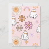 Invitation Halloween Halloween Fantôme Super rétro (Dos)