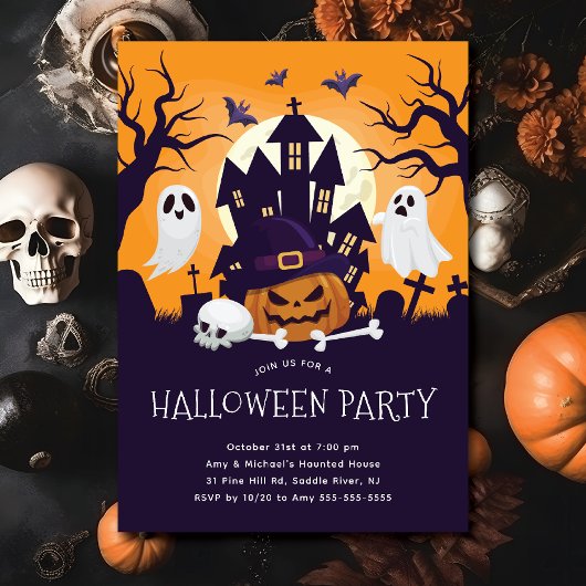 Invitation Halloween Halloween Halloween Honnêteme