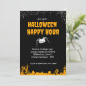 Invitation Halloween Happy Hour - Personnalisable (Debout devant)