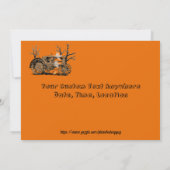 Invitation Halloween Haunted Hay Ride ferme tracteur fantômes (Dos)