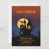 Invitation Halloween Haunted House (Devant)
