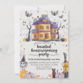 Invitation Halloween Haunted House House House (Devant)