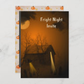 Invitation Halloween Haunted House Party (Devant / Derrière)