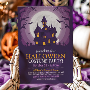 Invitation Halloween Haunted House Party