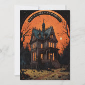 Invitation Halloween Haunted Mansion Adult Costume Party (Devant)